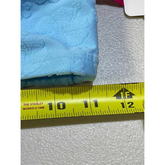 Justice Girls S (7/8) Beaded Terry Halter Bikini Blue UPF 50+ - Picture 7 of 9